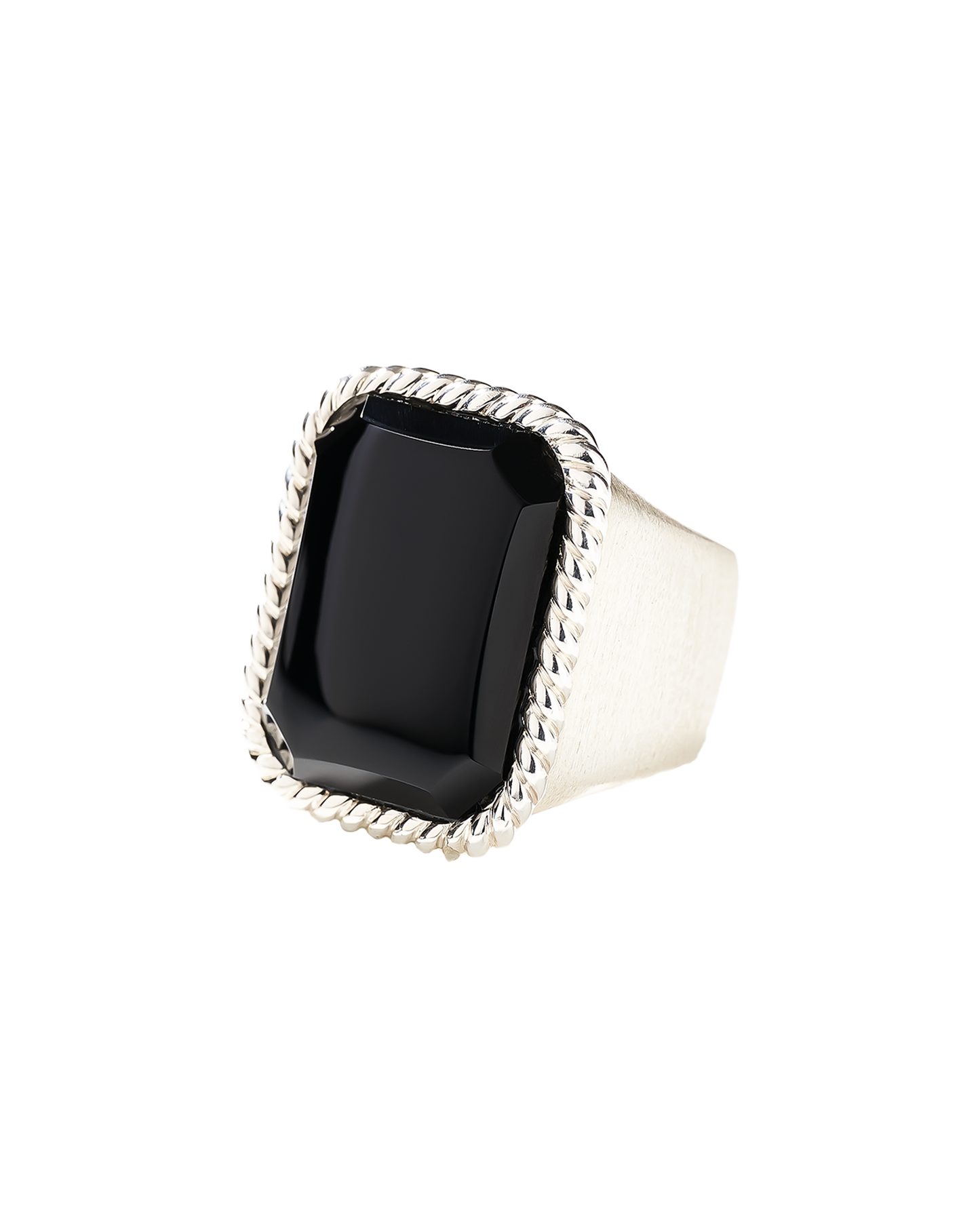 Sovereign Rope Ring Silver