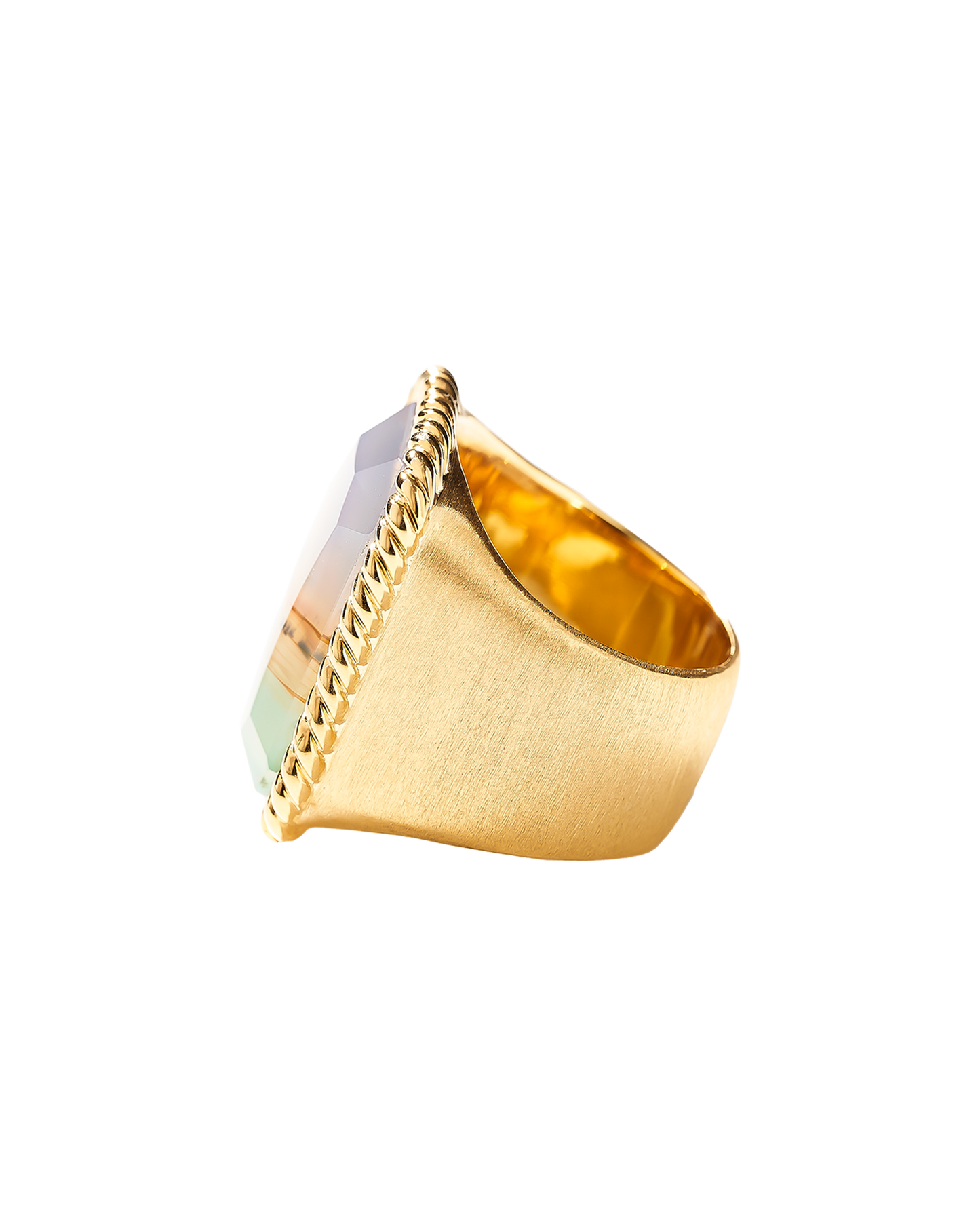 Sovereign Rope Ring Gold