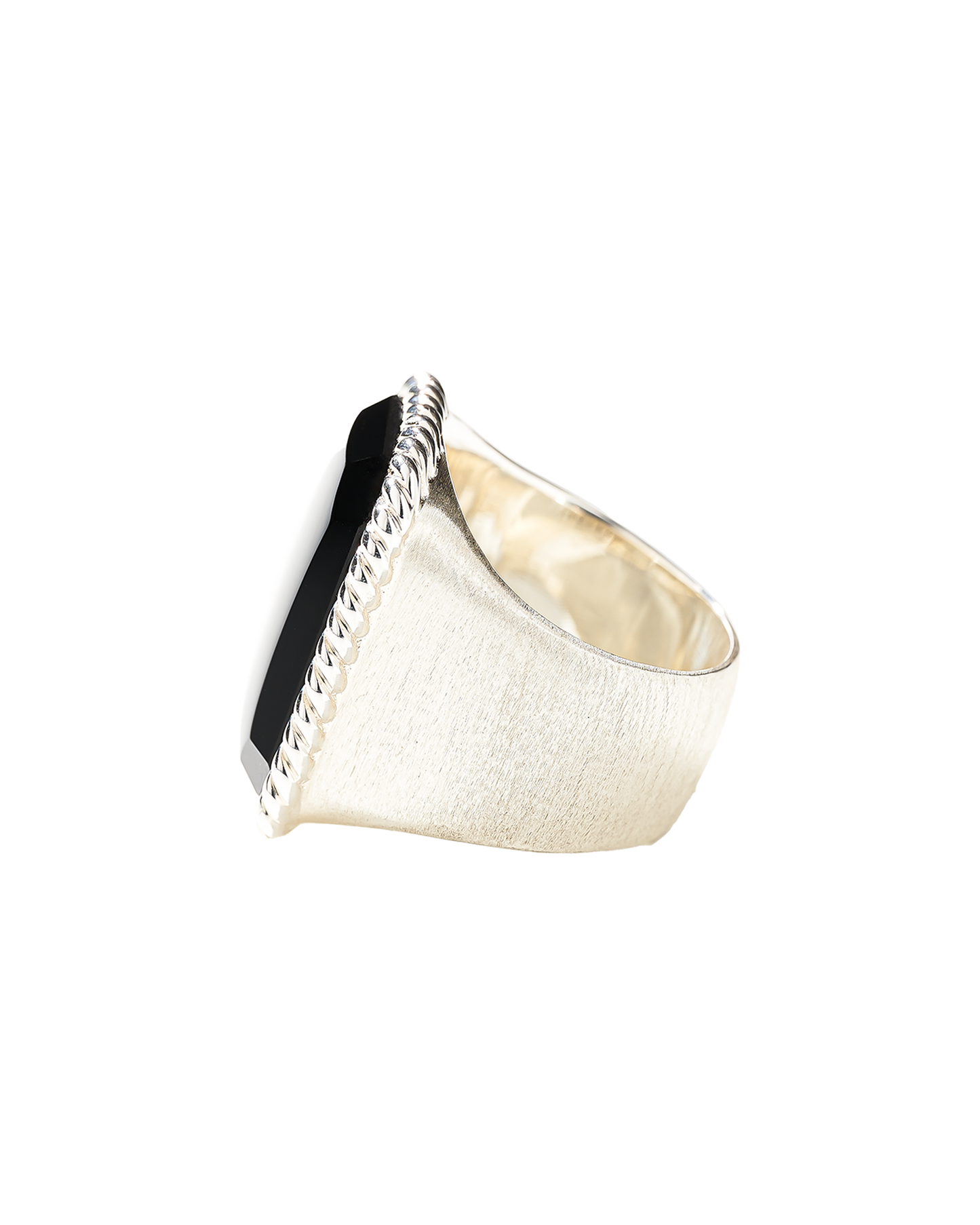 Sovereign Rope Ring Silver