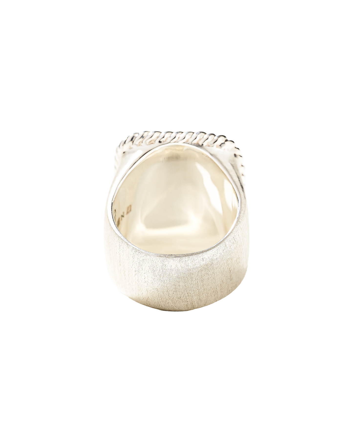 Sovereign Rope Ring Silver