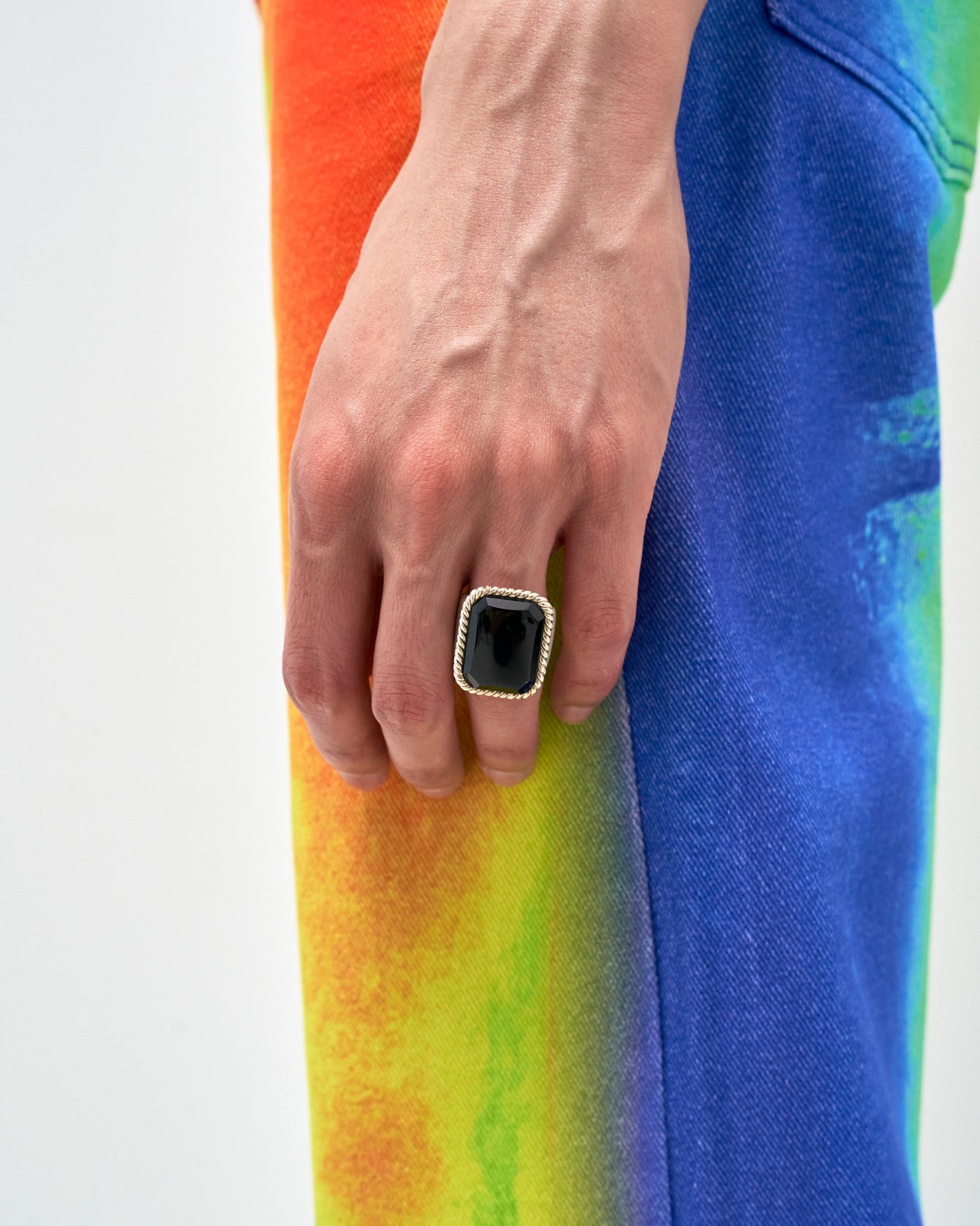 Sovereign Rope Ring Silver