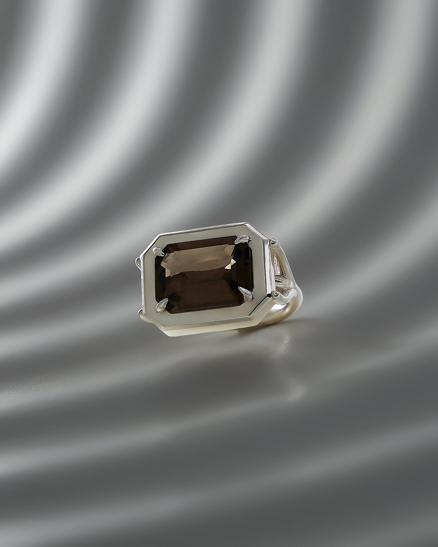 Stone Keeper Ring Silver