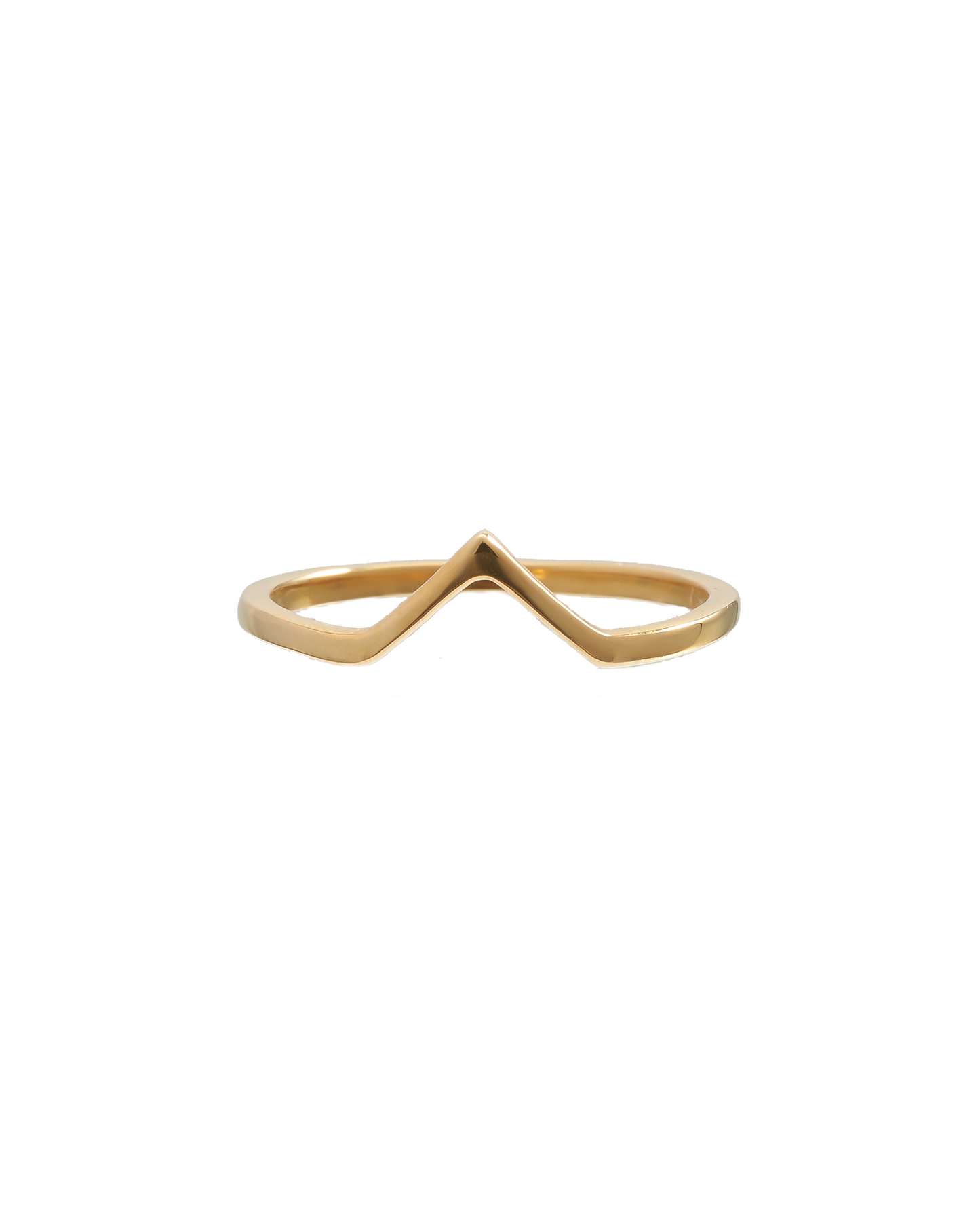 Stack ring V 1mm/ gold