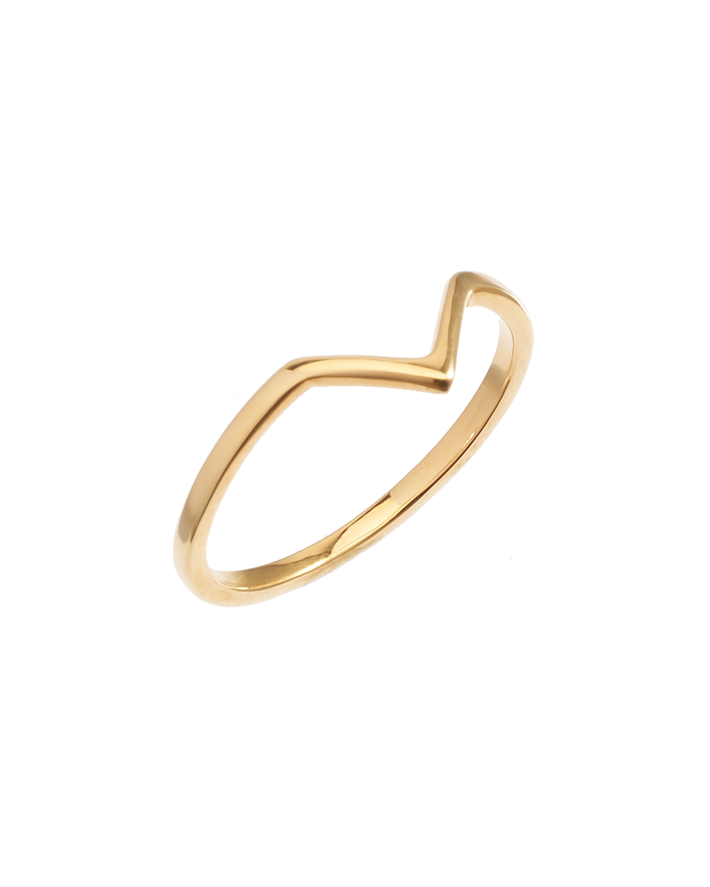 Stack ring V 1mm/ gold