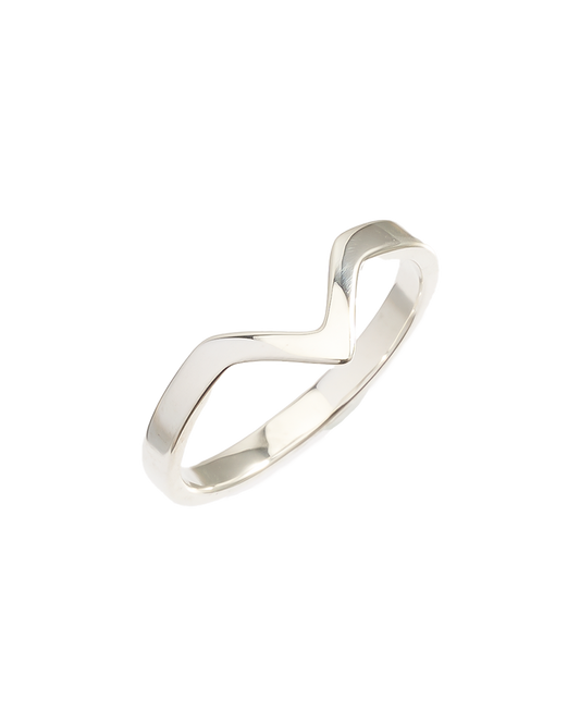 Stack ring V 2mm/ silver