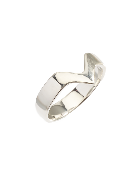 Stack ring V 4mm/ silver