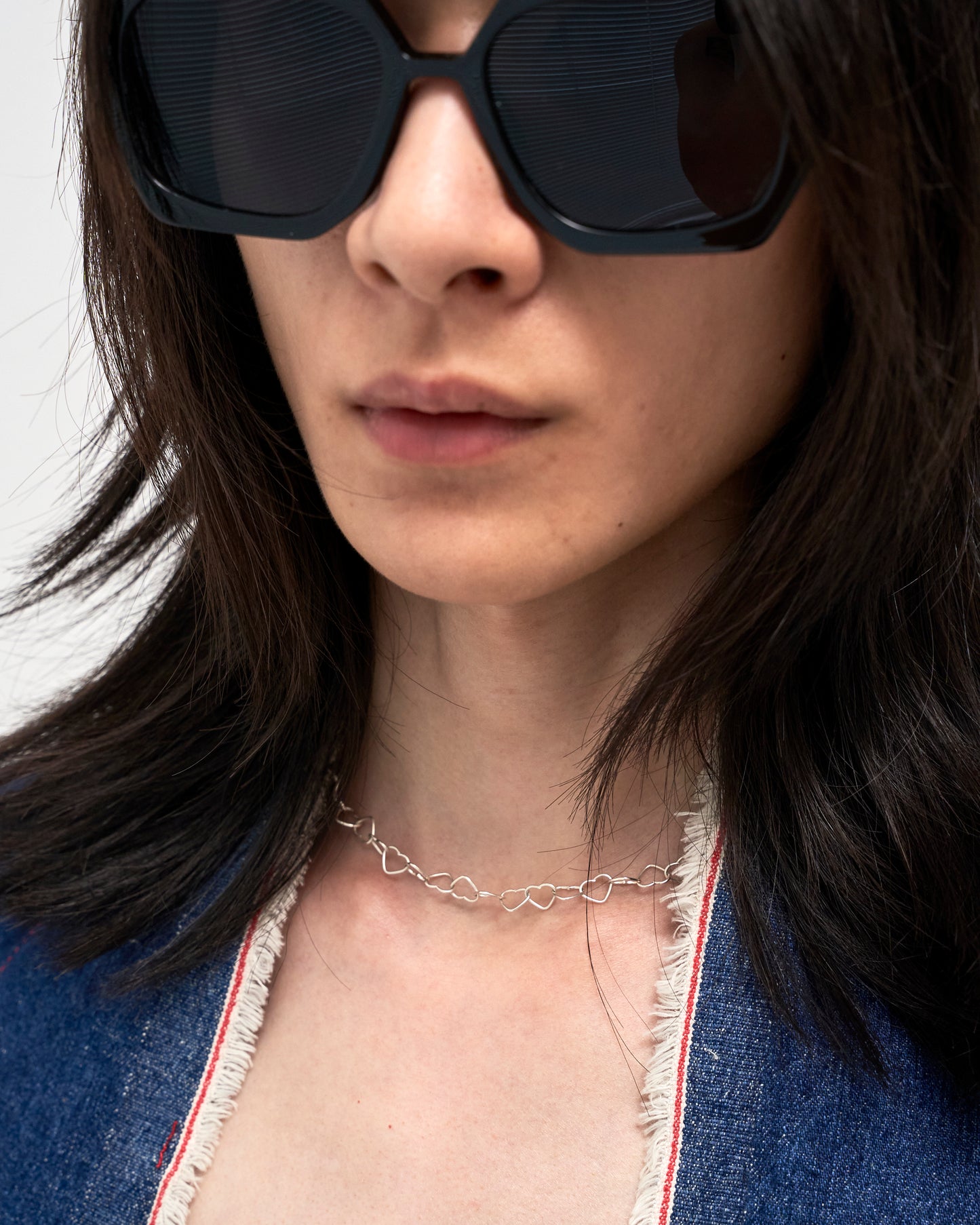Heart necklace M /Silver