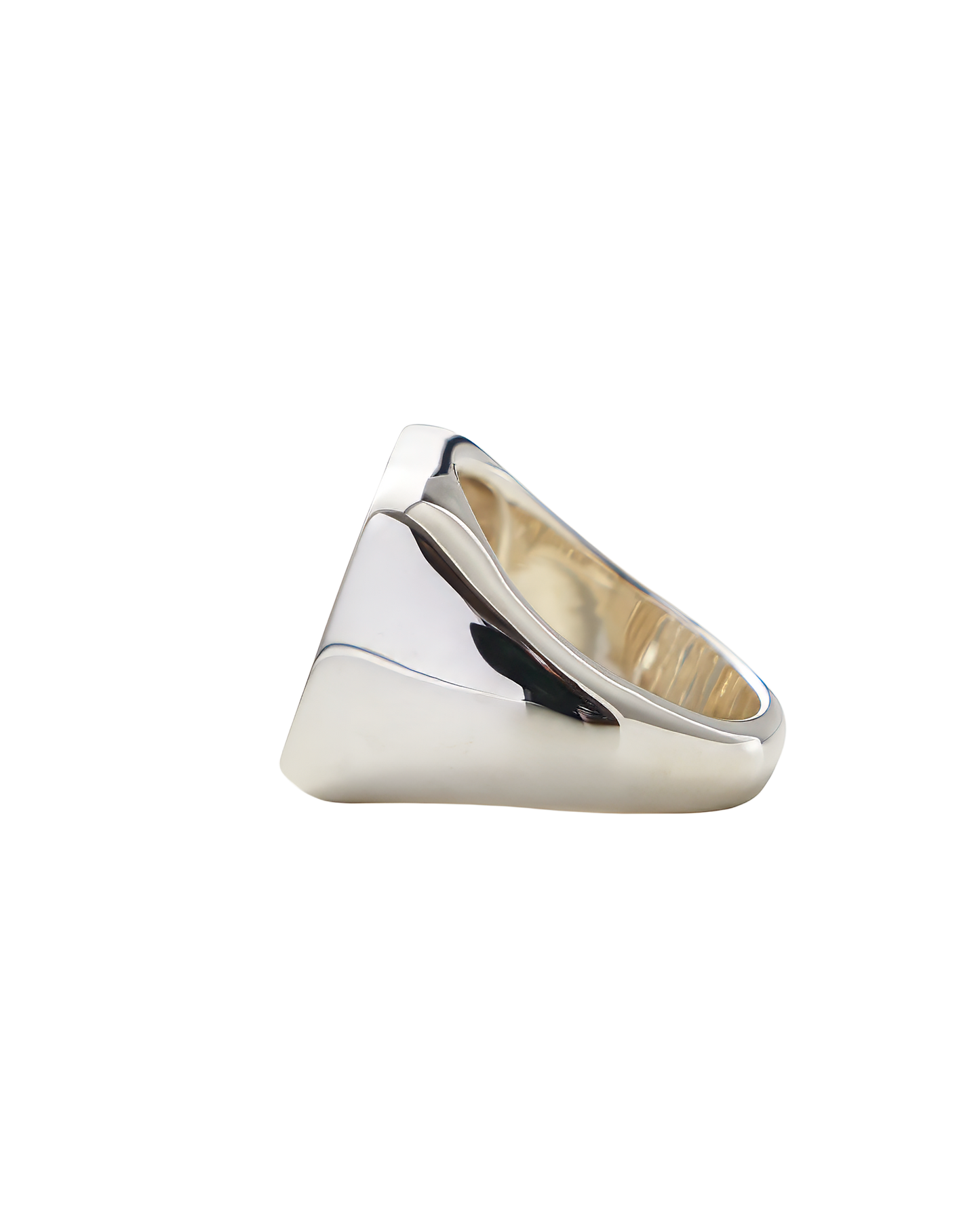 Pearl Signet Ring Silver